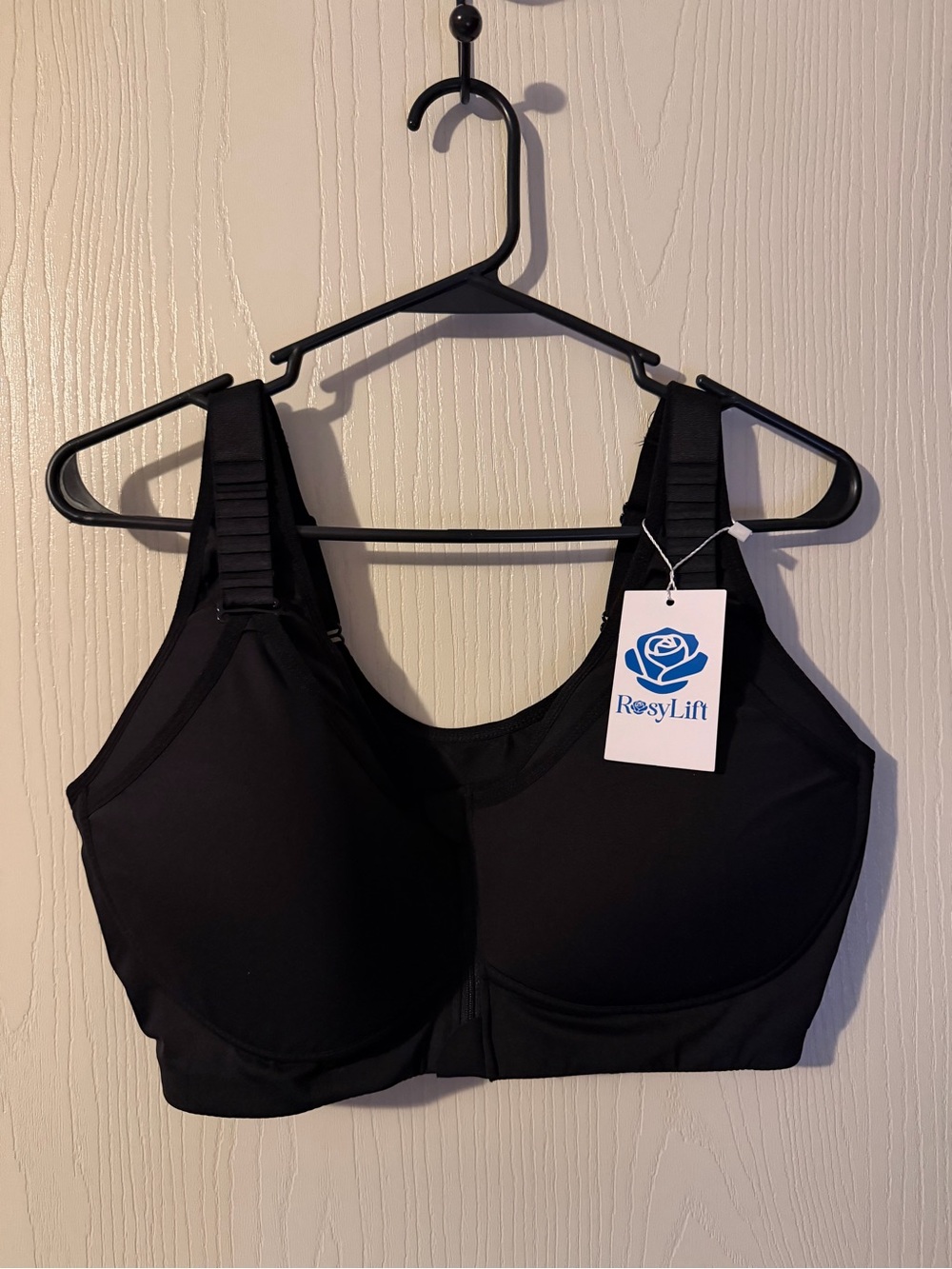 Front Zipper, Full Coverage, No Underwire Bra Size 42DD NWT